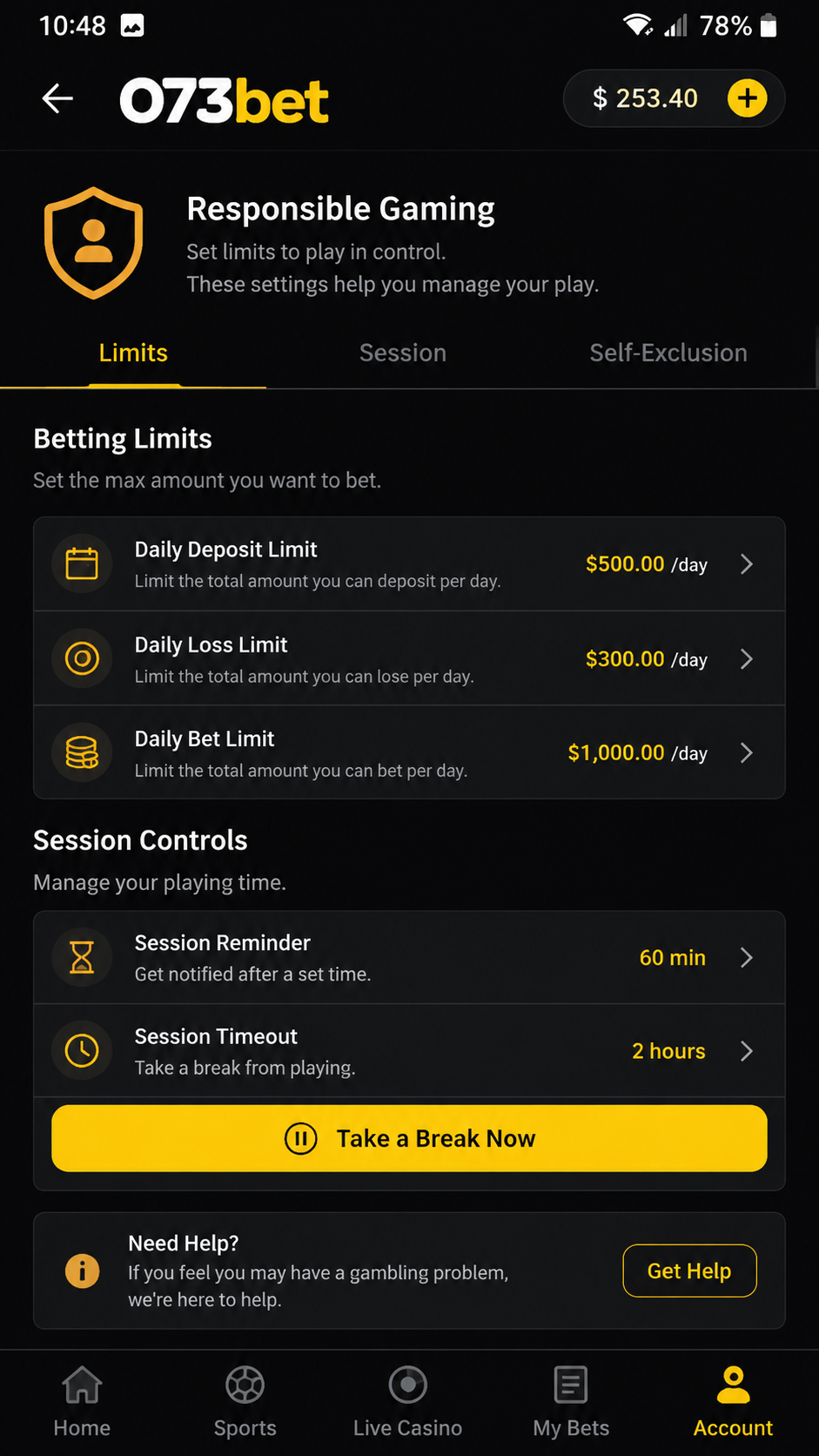 073bet screenshot
