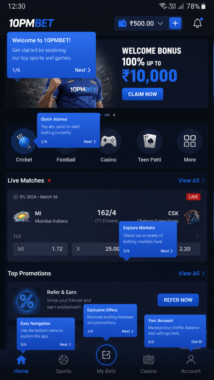 10pmbet screenshot