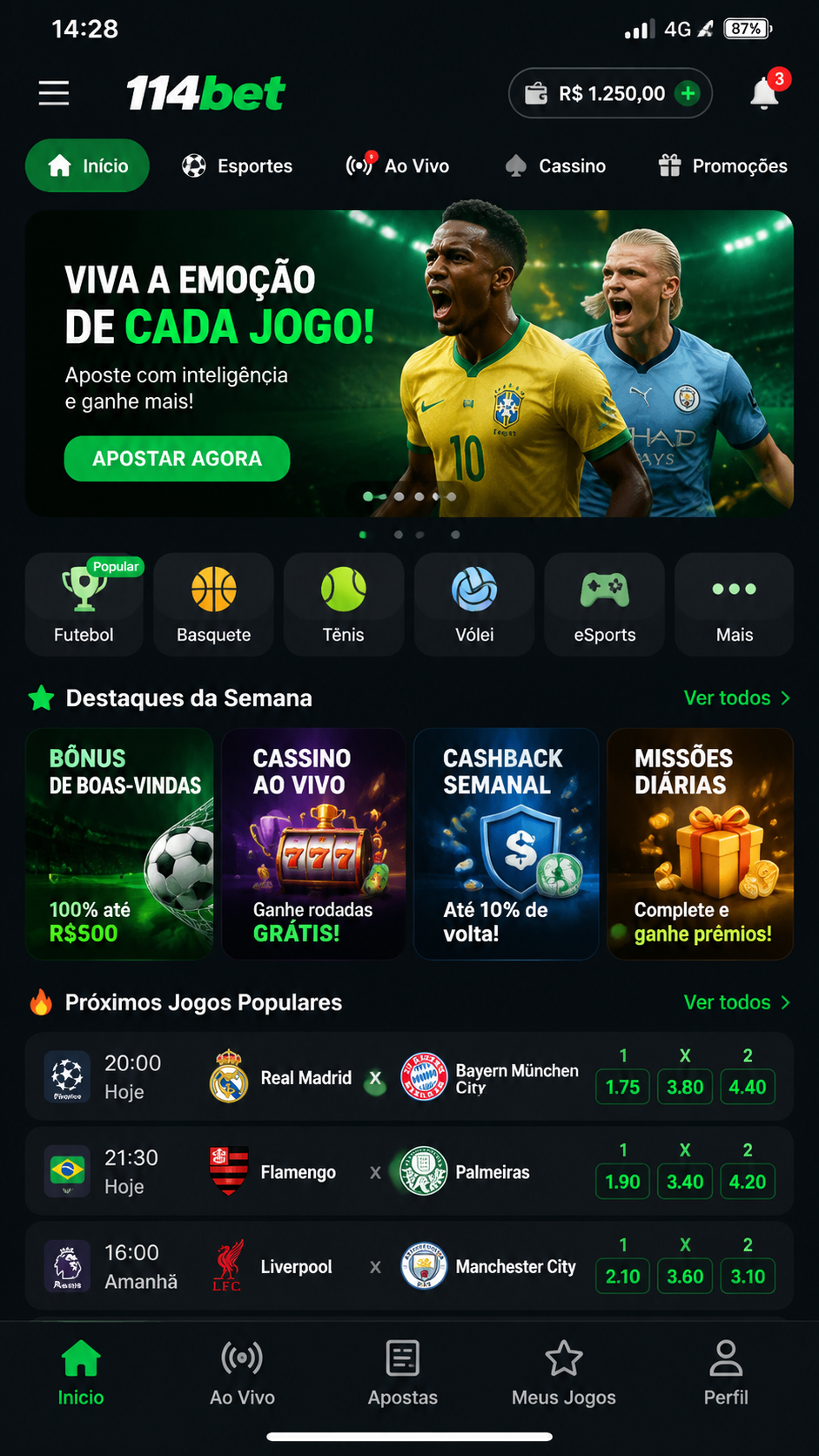 114bet screenshot
