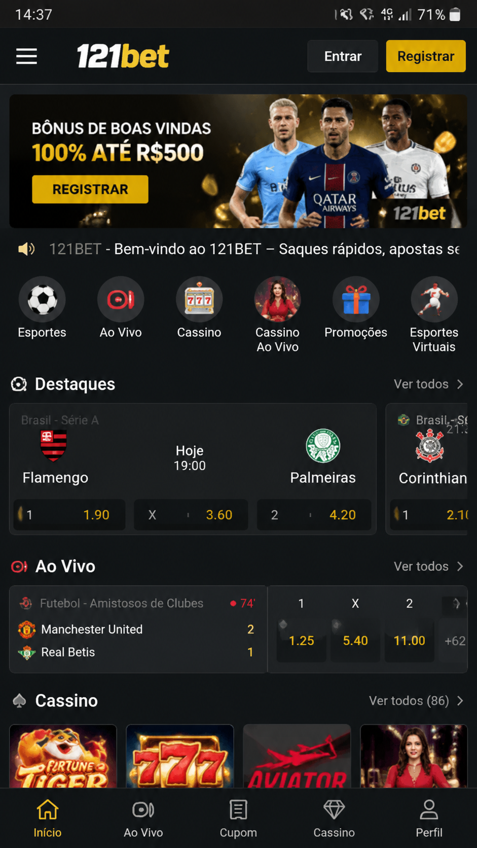 121bet screenshot
