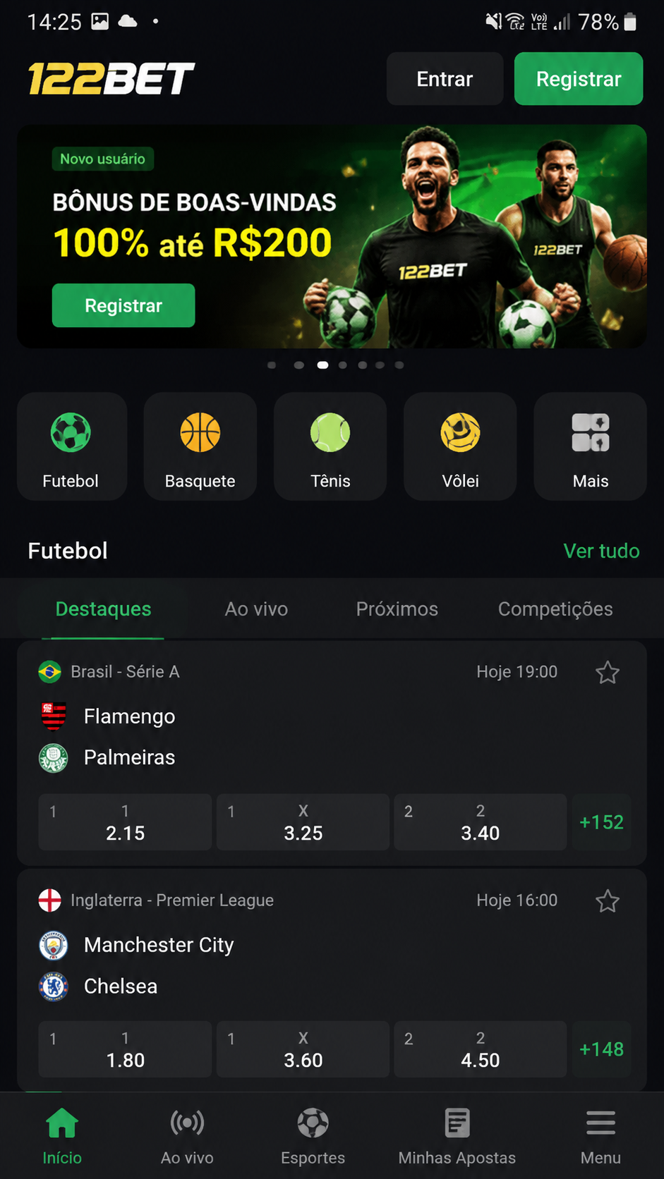 122bet screenshot