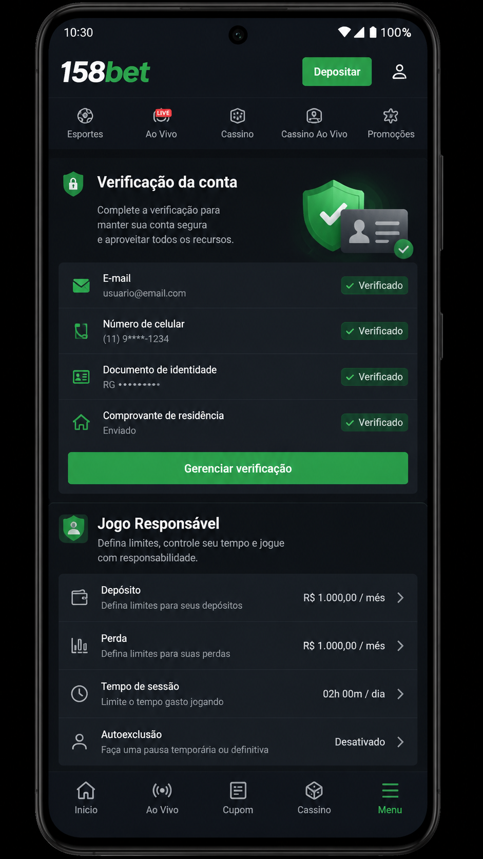 158bet screenshot