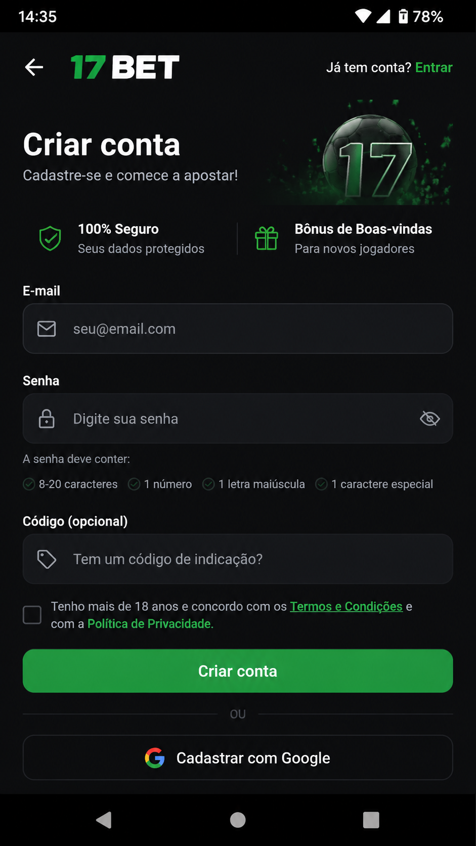 17bet screenshot
