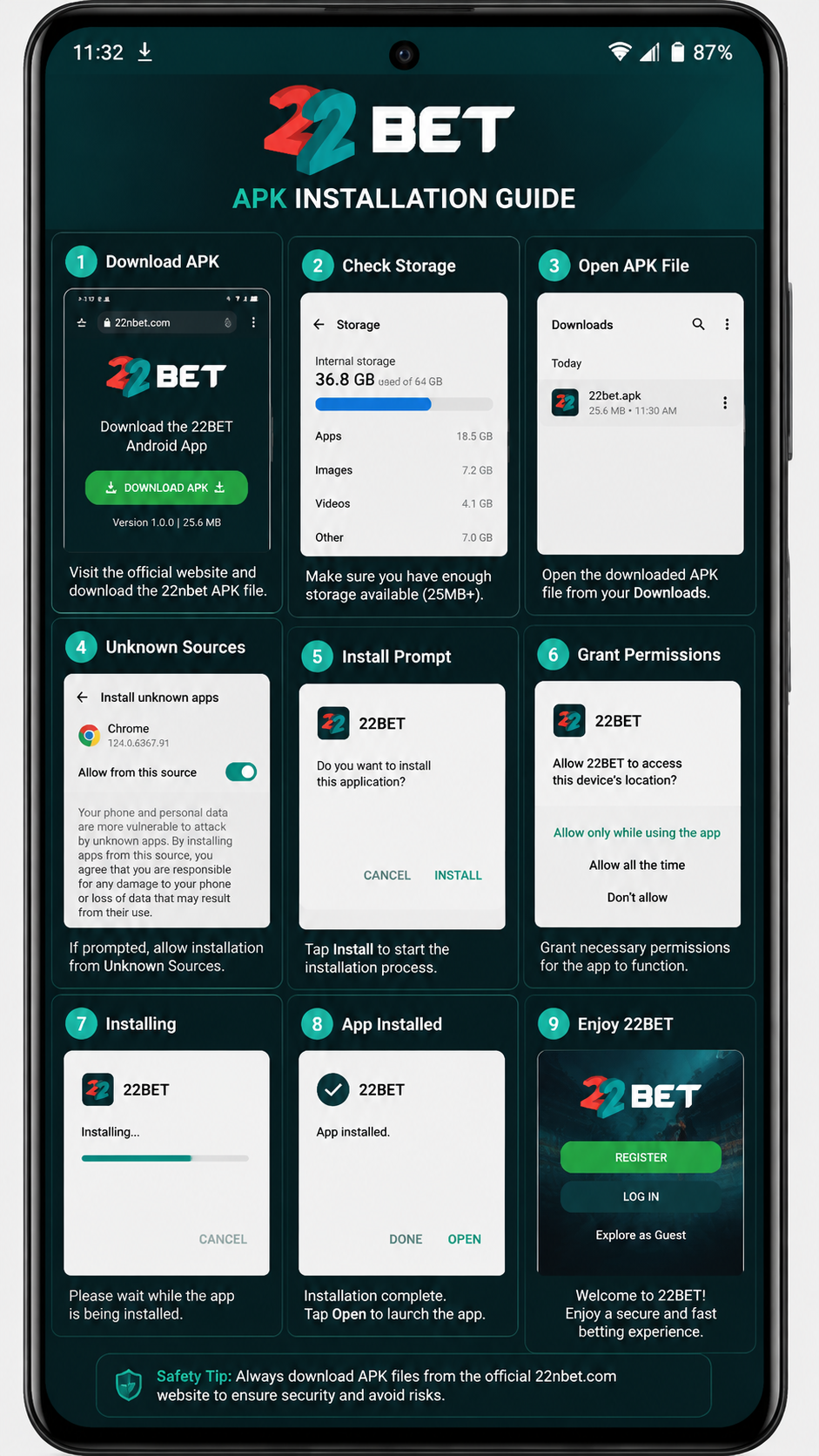 22nbet screenshot