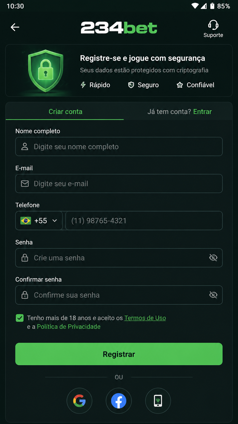 234bet screenshot