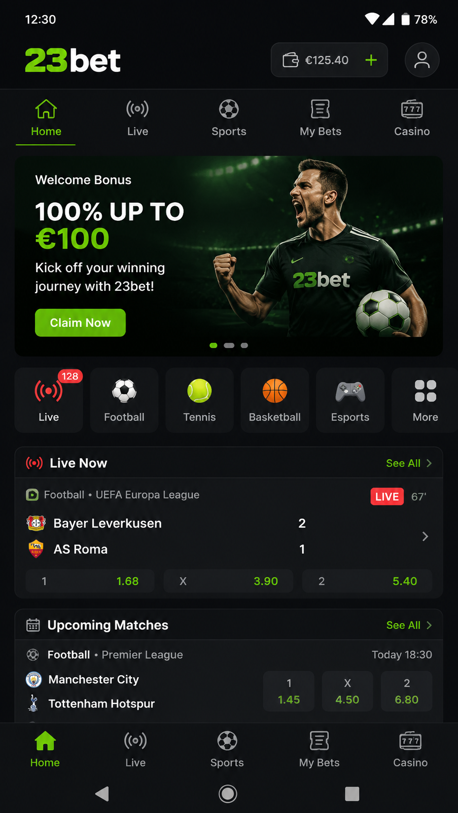 23bet screenshot