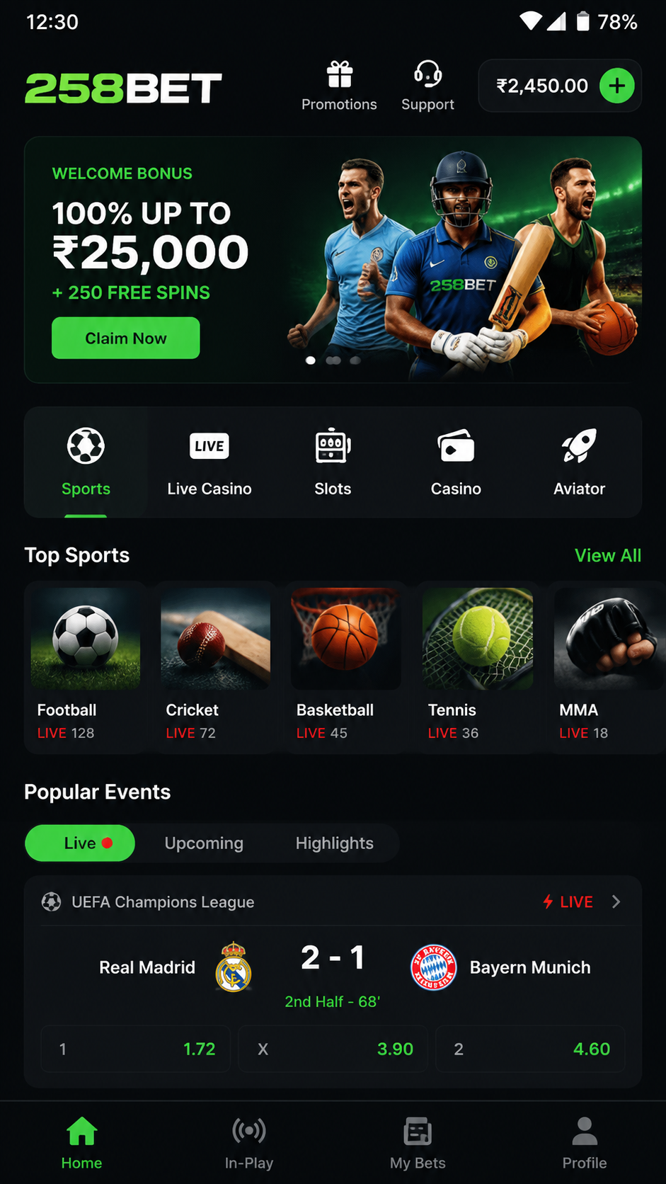 258bet screenshot