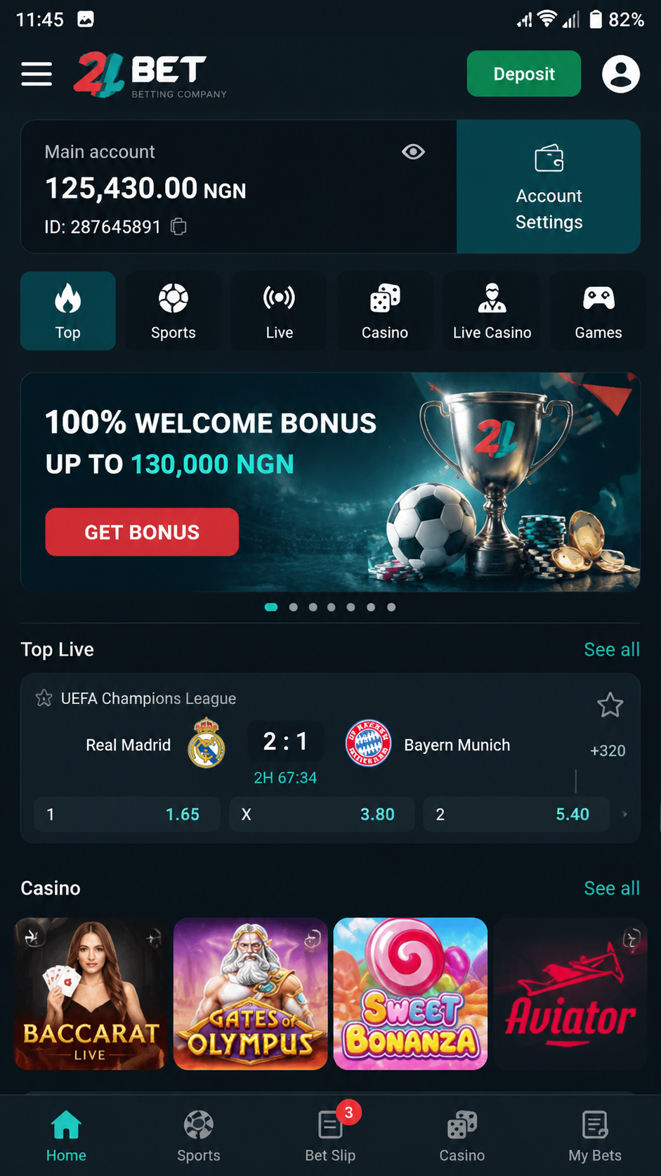2lbet screenshot