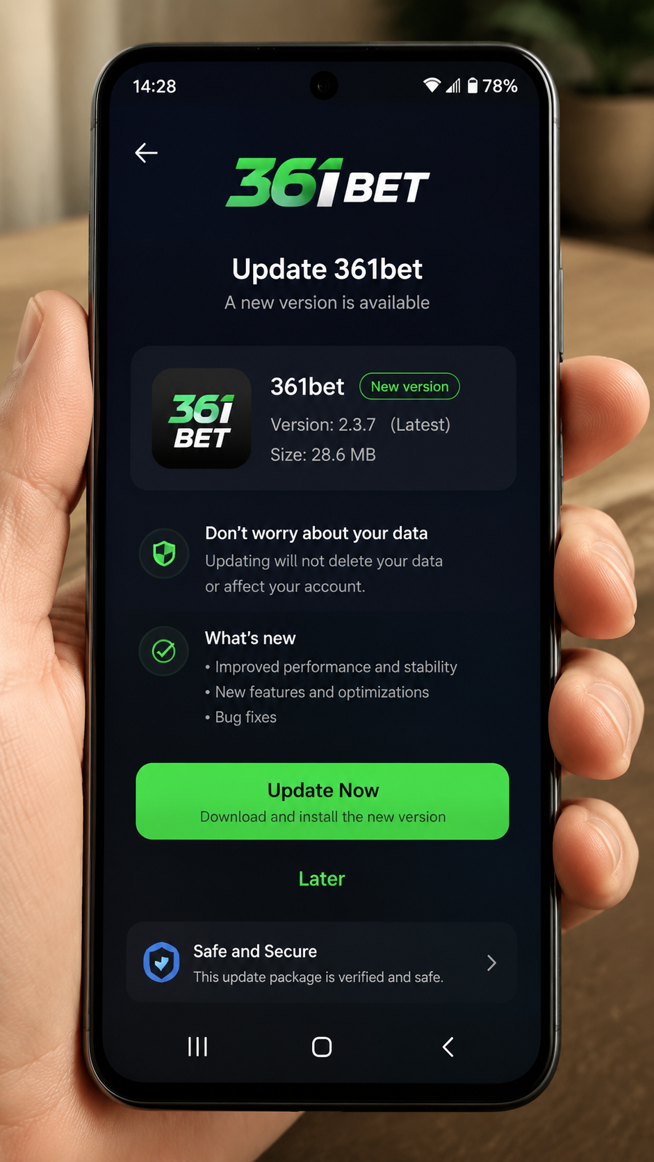 361bet screenshot