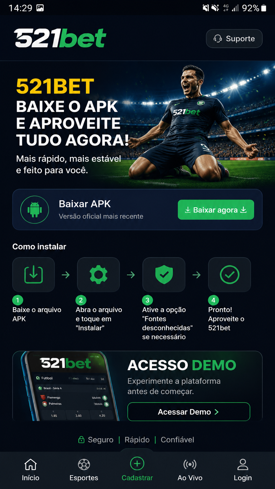 521bet screenshot