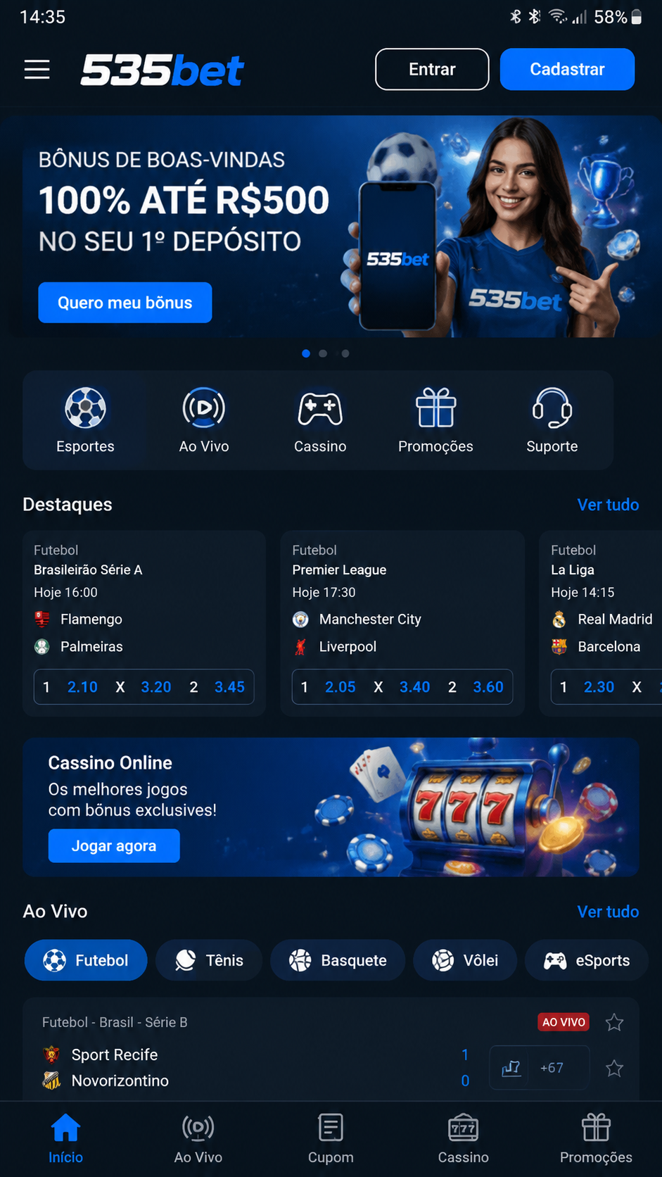 535bet screenshot