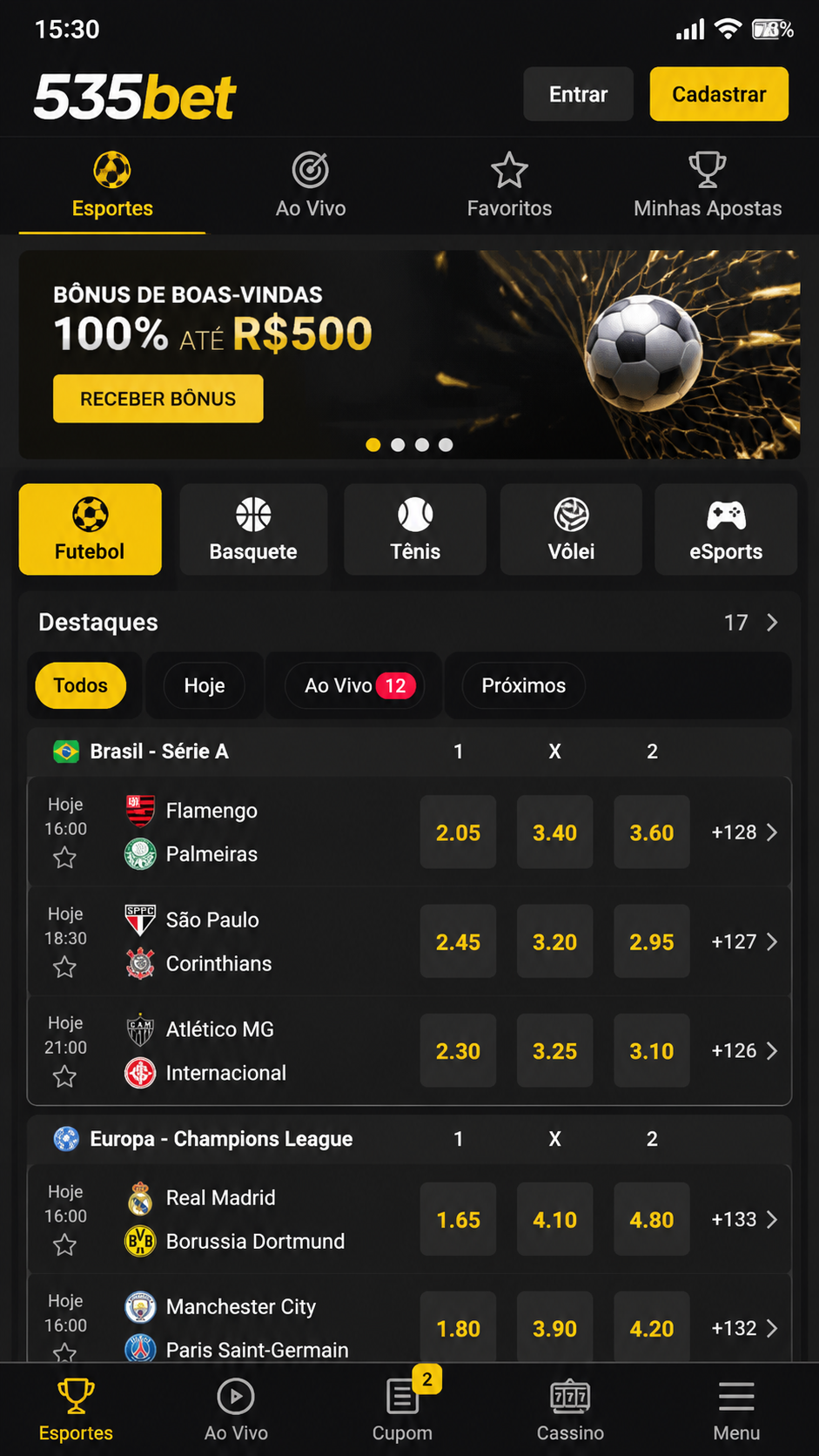 535bet screenshot