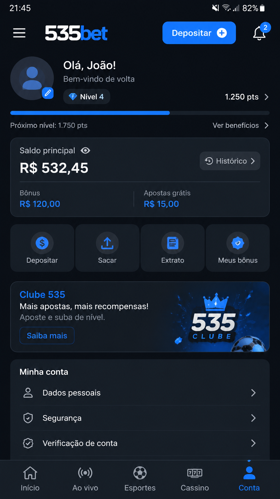535bet screenshot