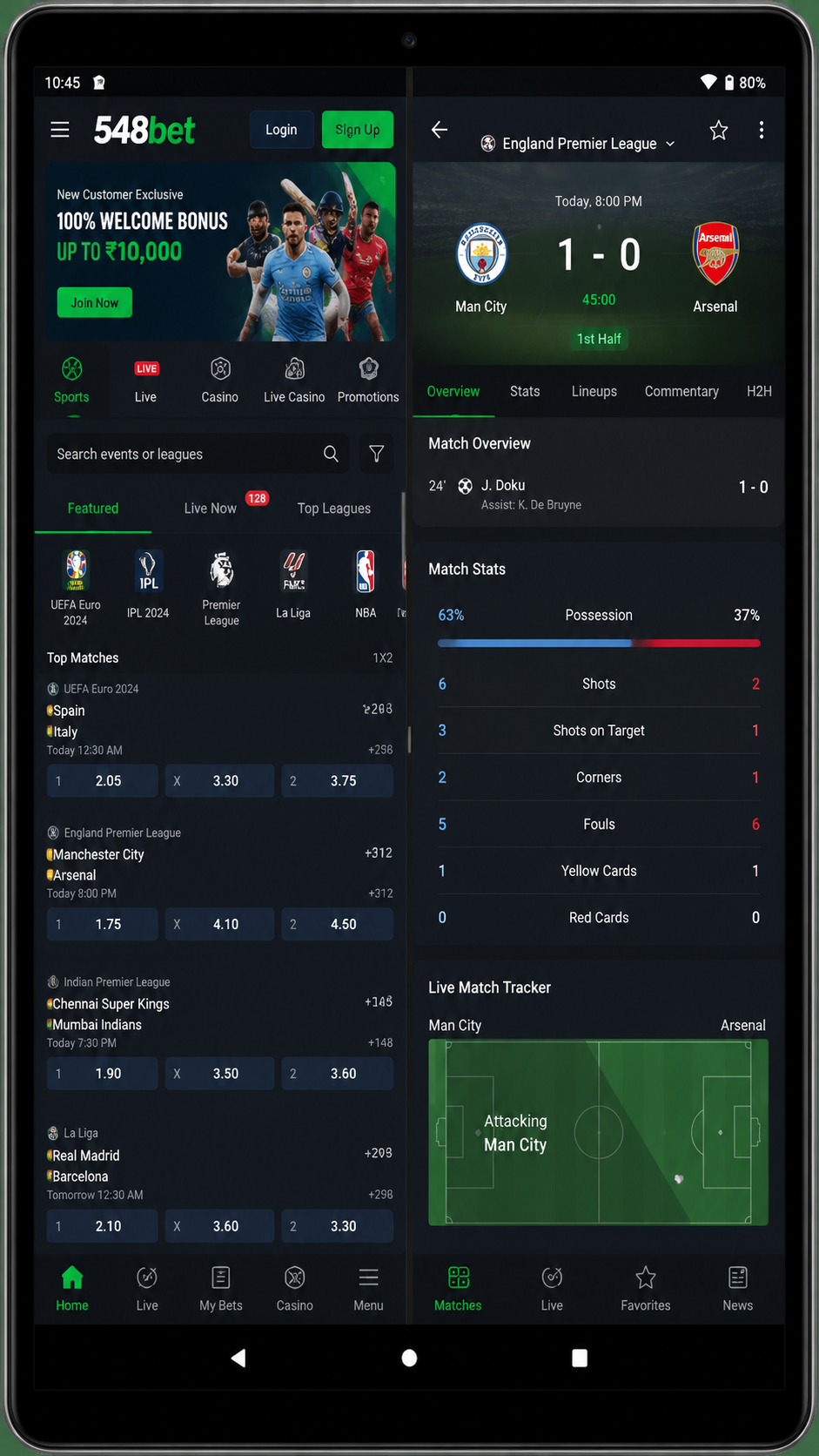 548bet screenshot