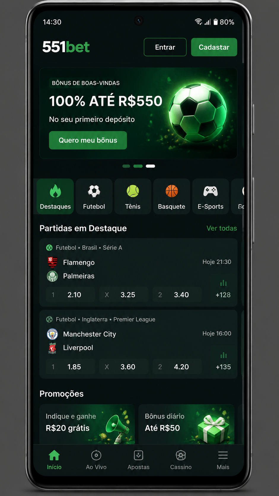 551bet screenshot