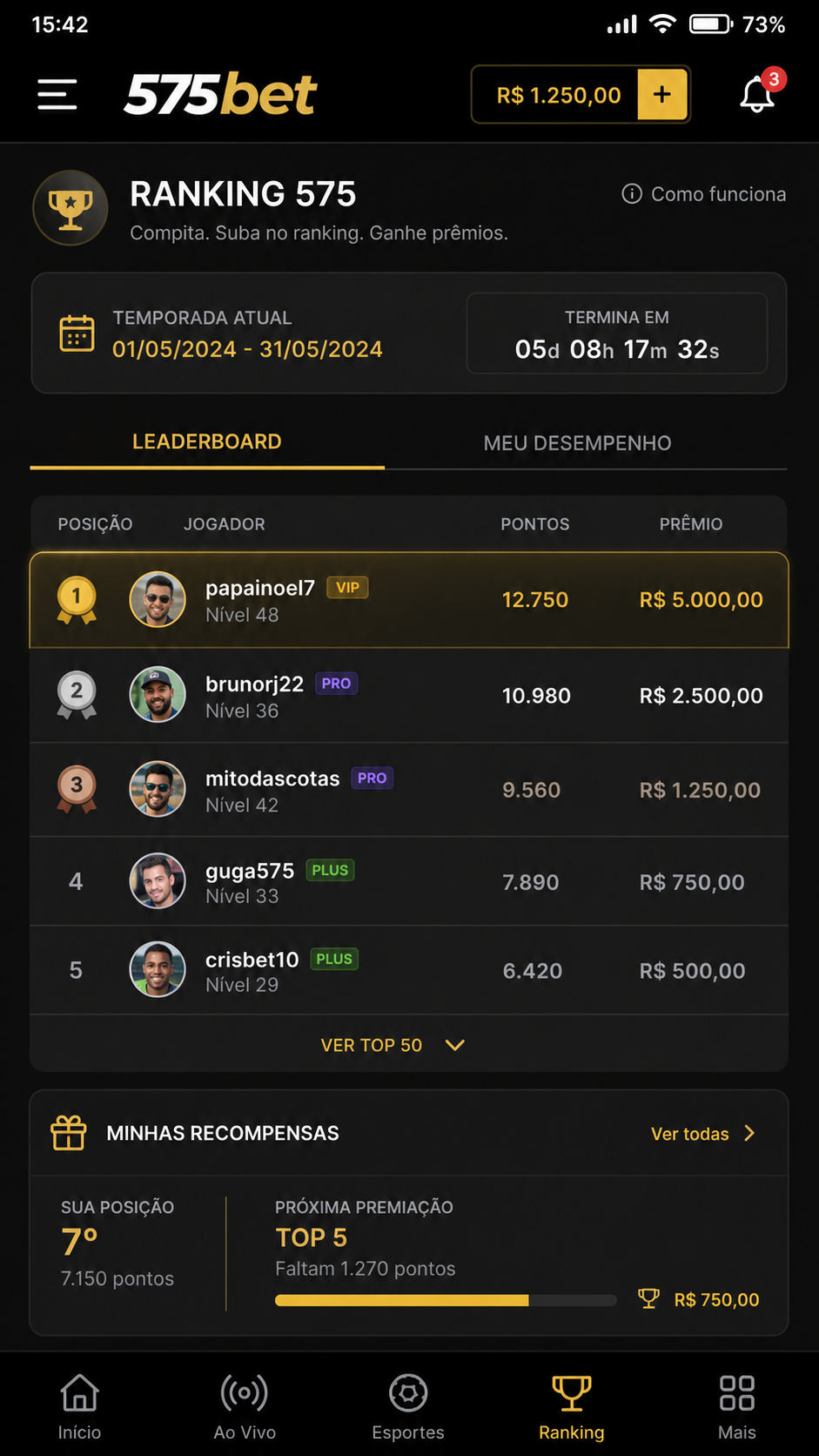 575bet screenshot