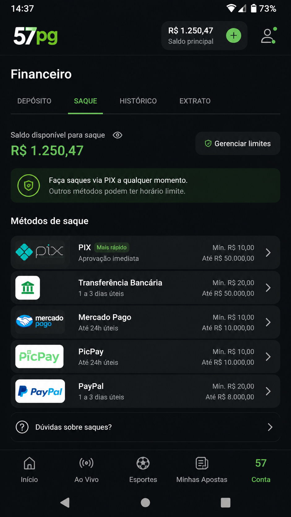 57pg screenshot