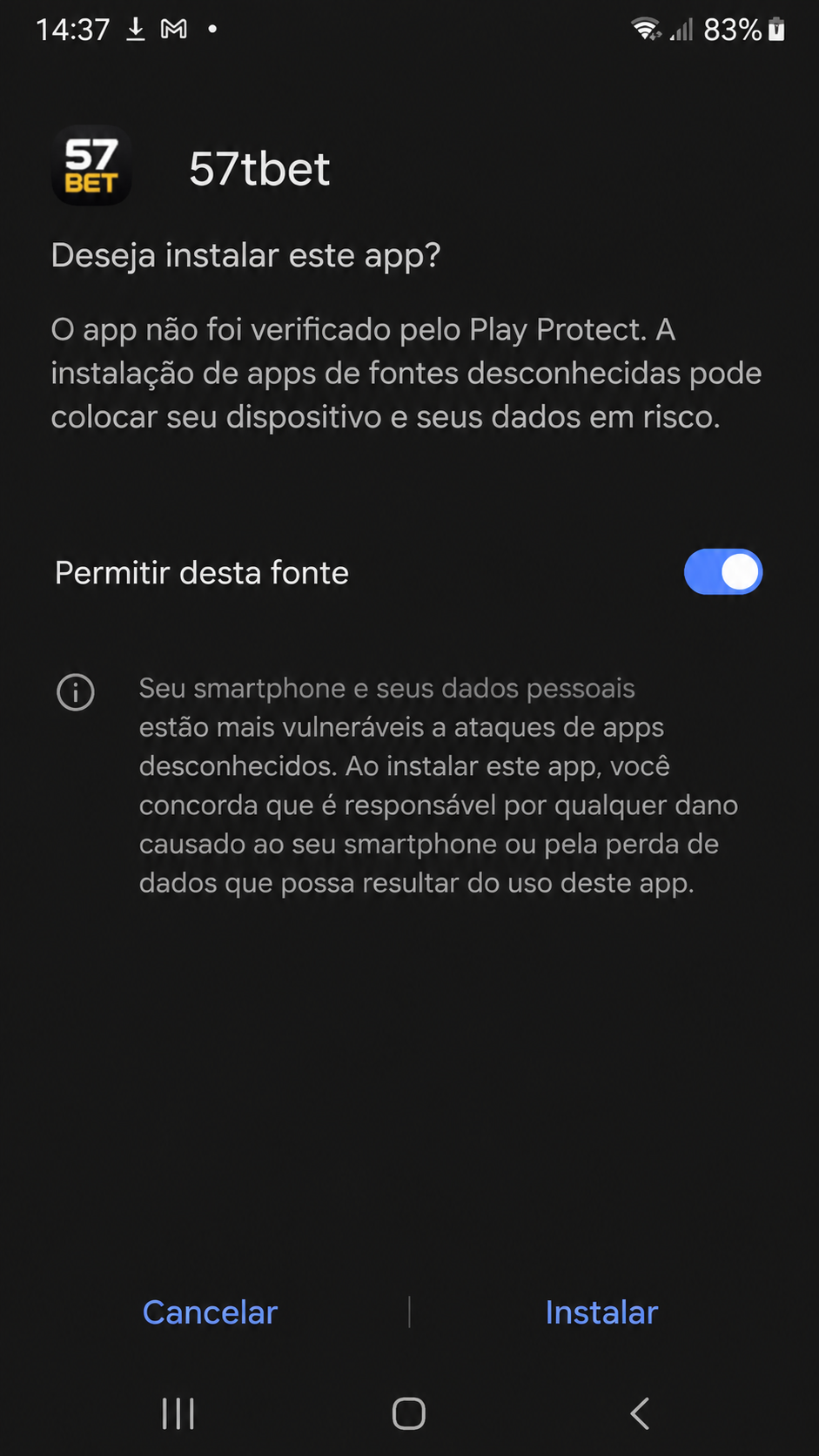 57tbet screenshot