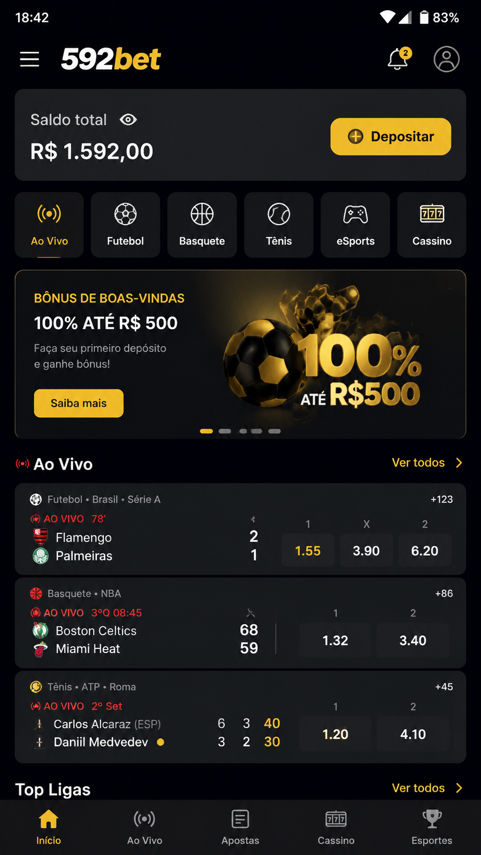 592bet screenshot