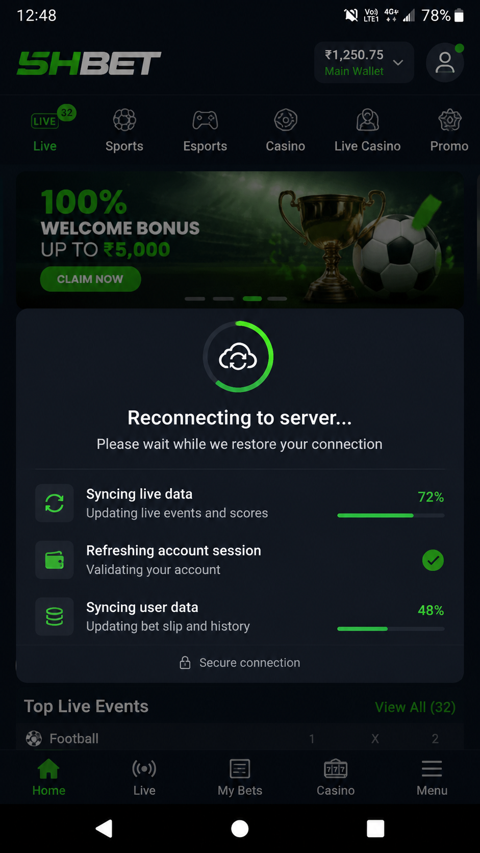 5hbet screenshot