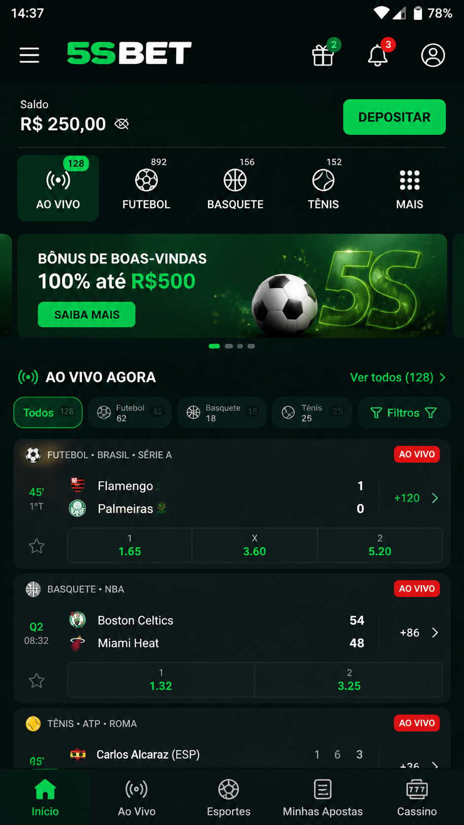 5sbet screenshot