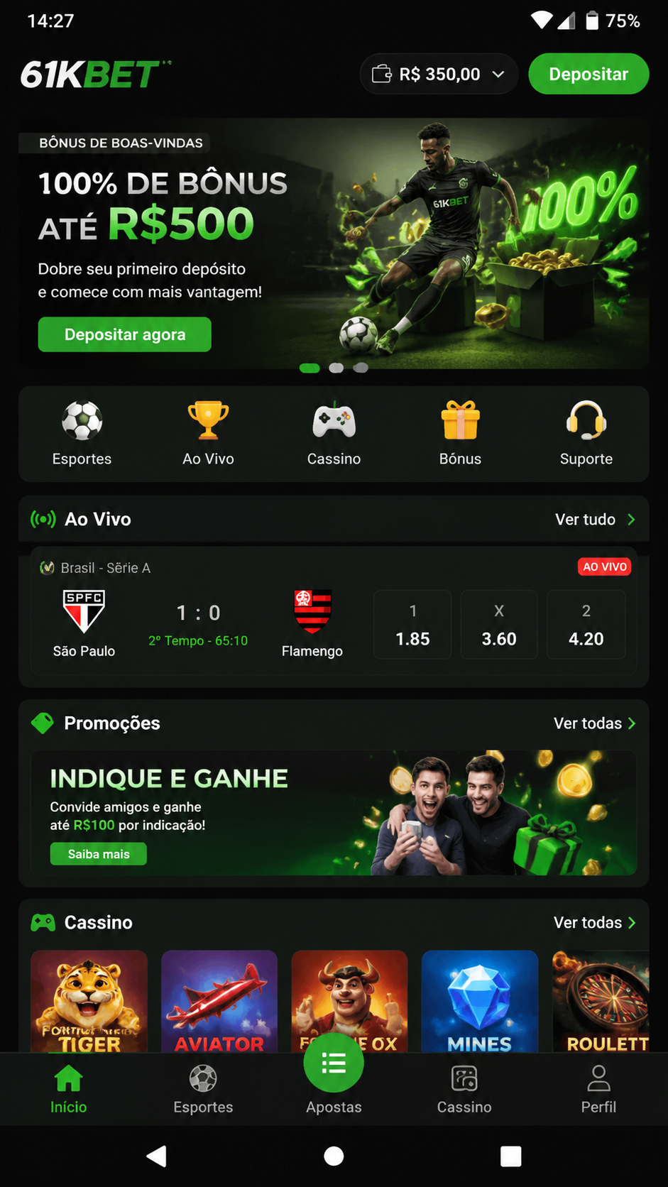 61kbet screenshot