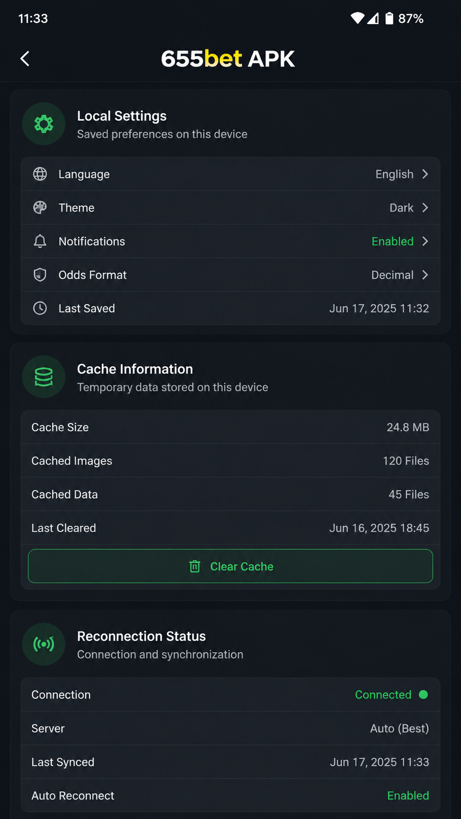 655bet screenshot