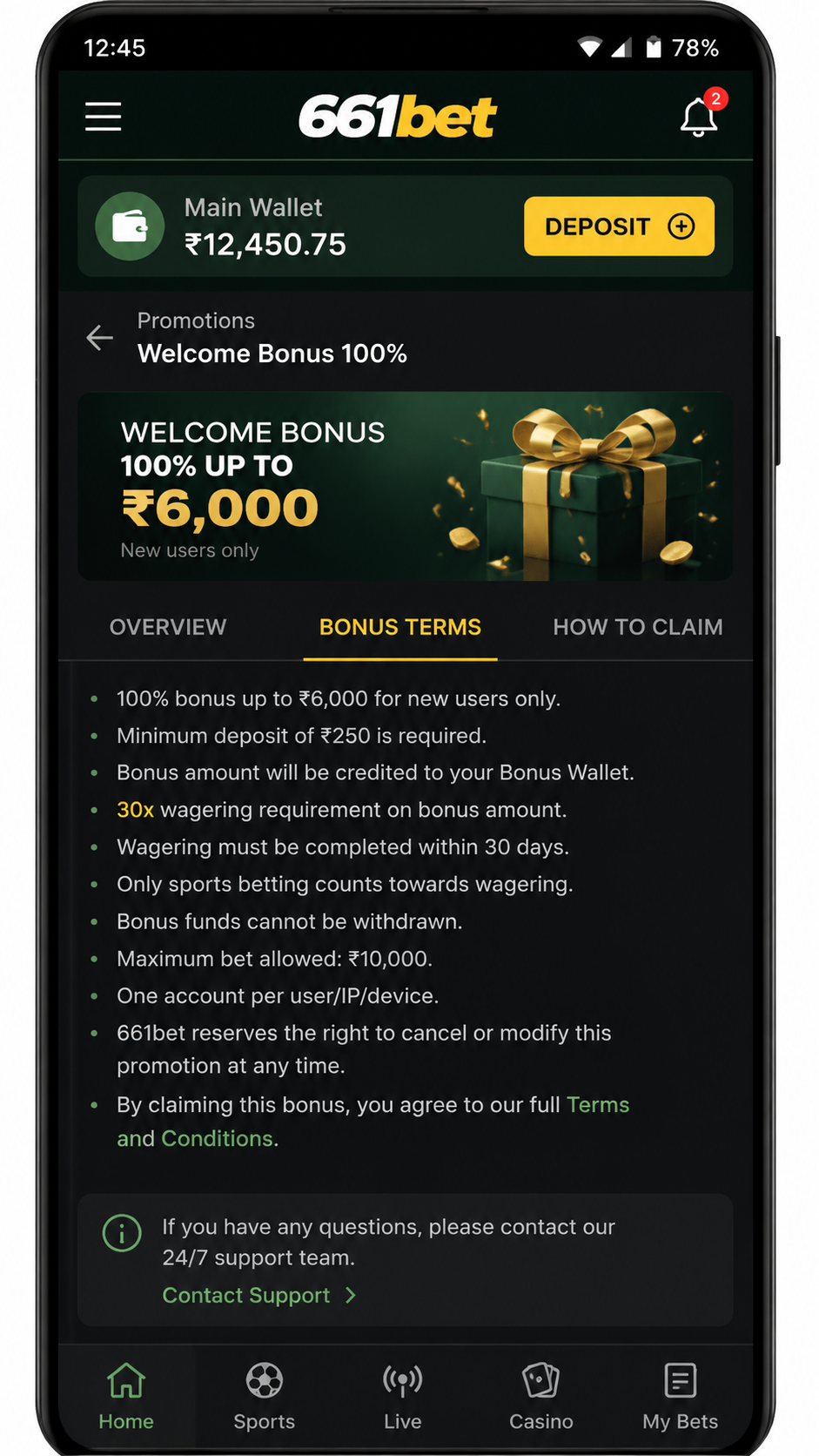 661bet screenshot