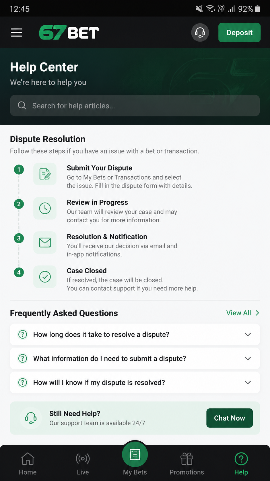 67bet screenshot