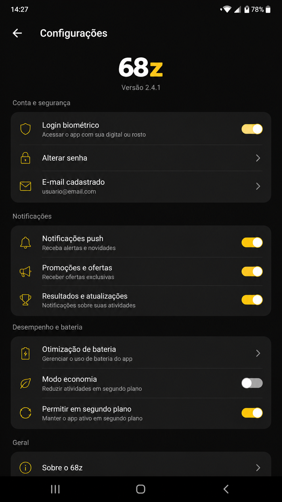 68z screenshot