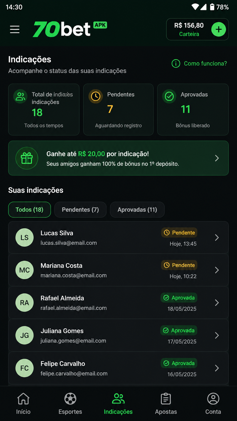 70bet screenshot
