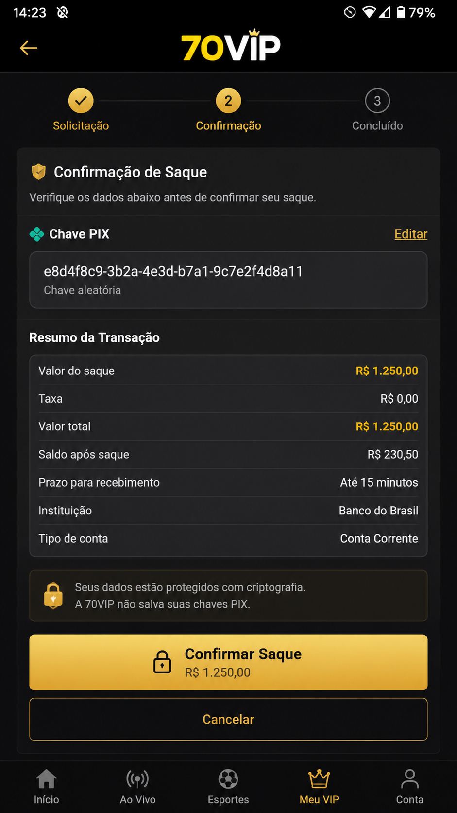 70vip screenshot