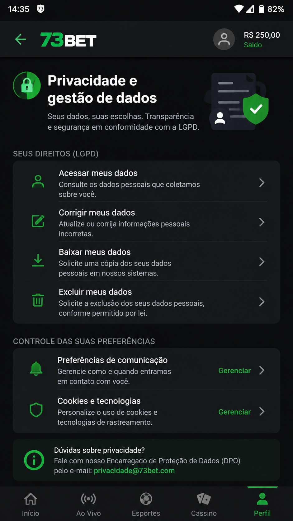 73bet screenshot