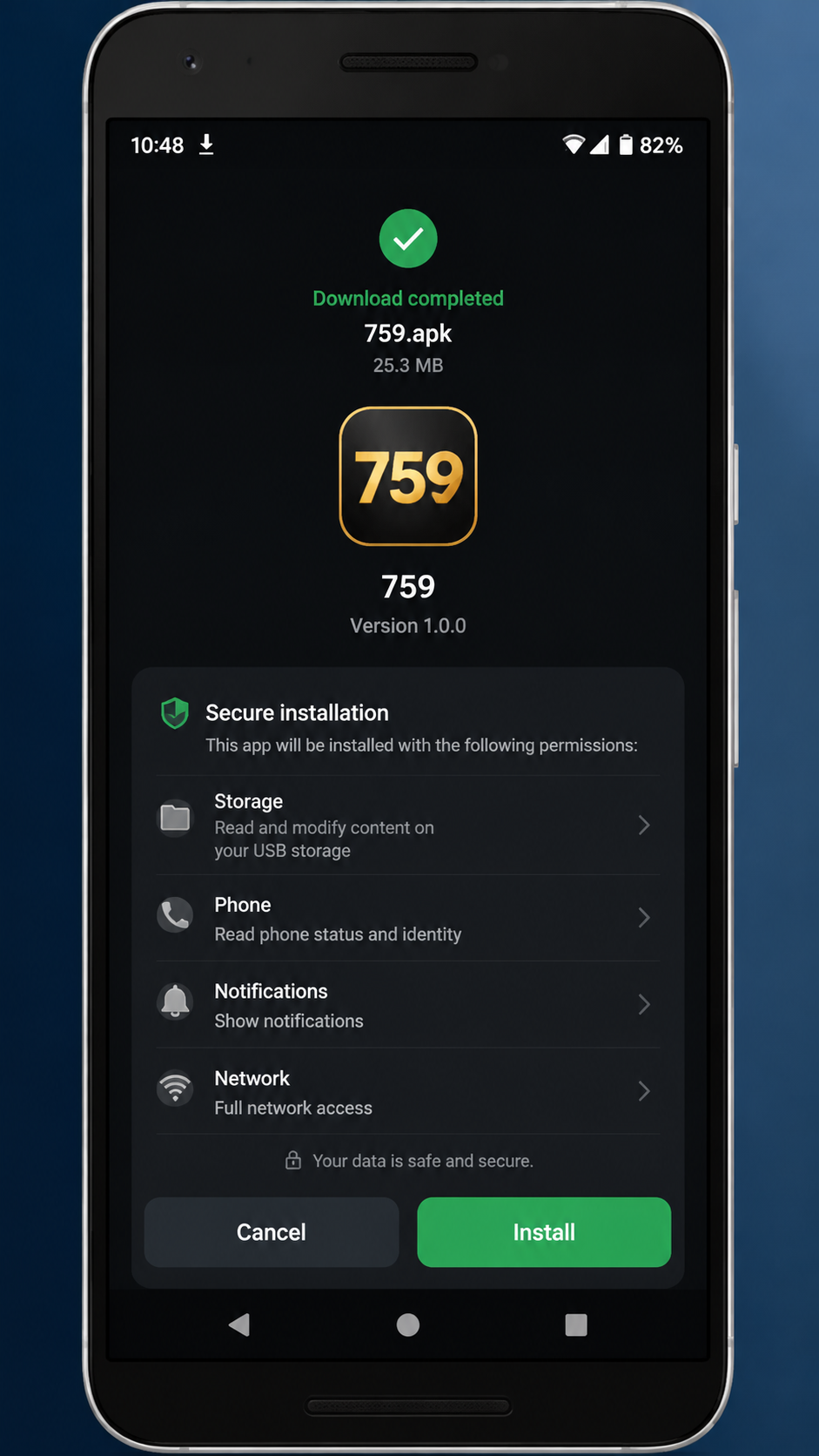 759 screenshot