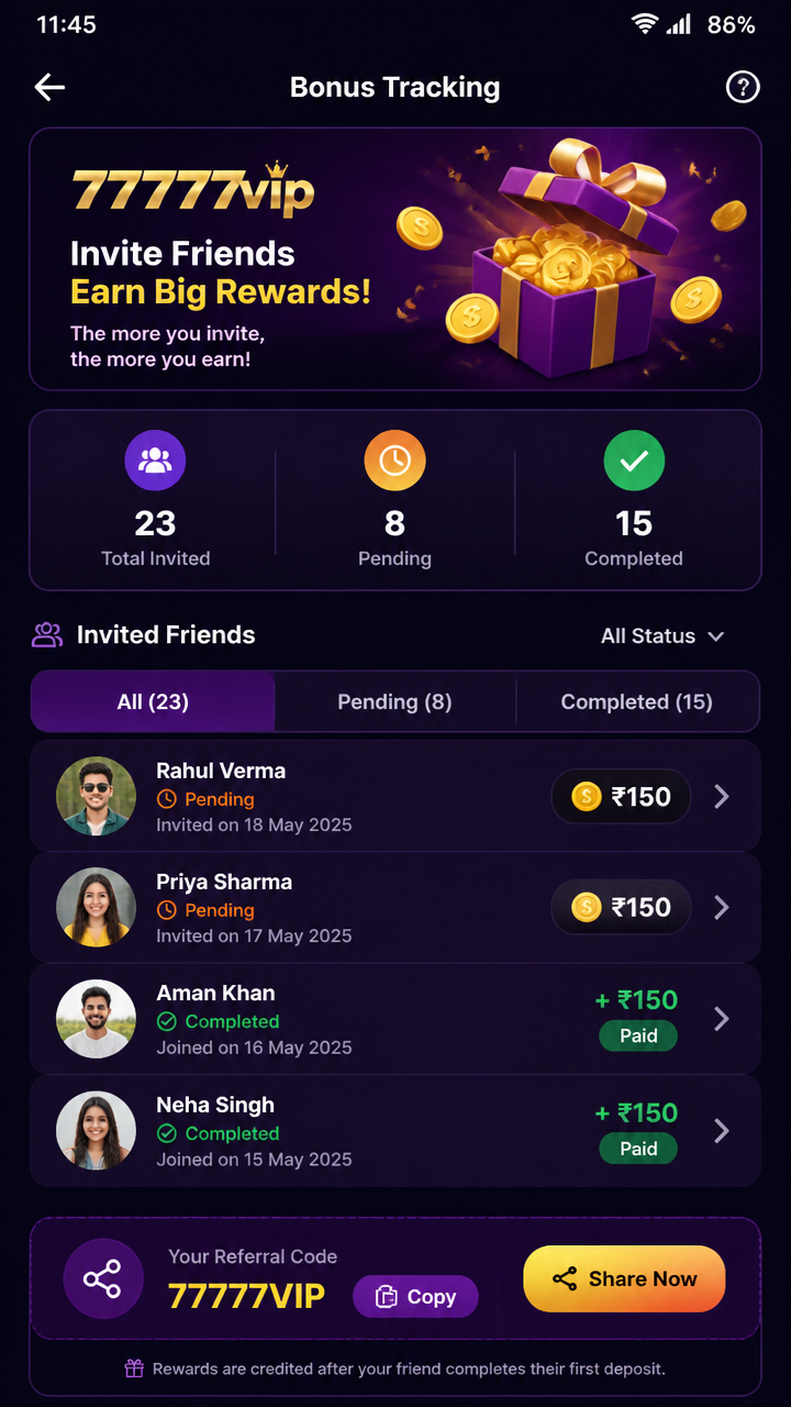 77777vip screenshot