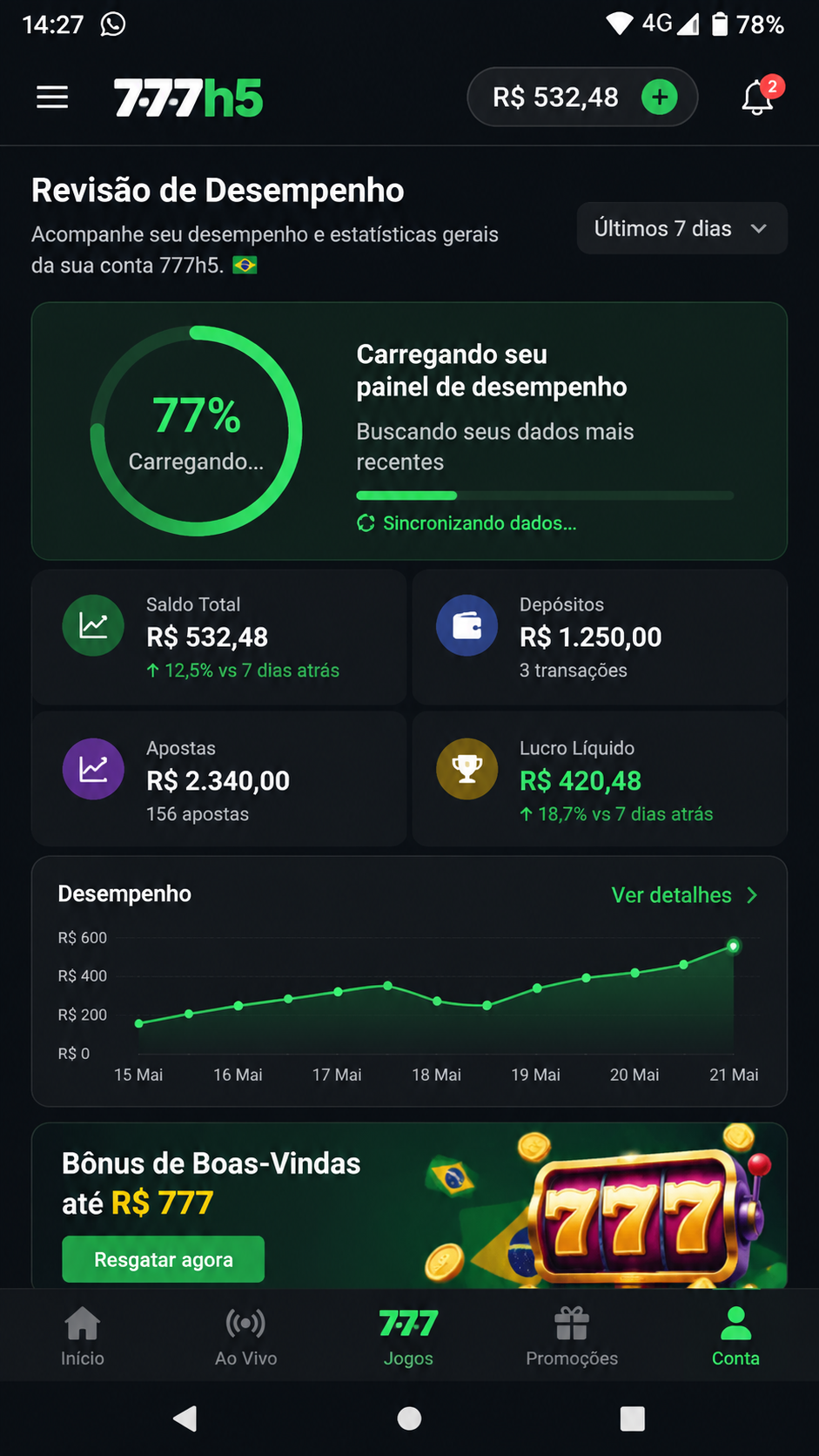 777h5 screenshot