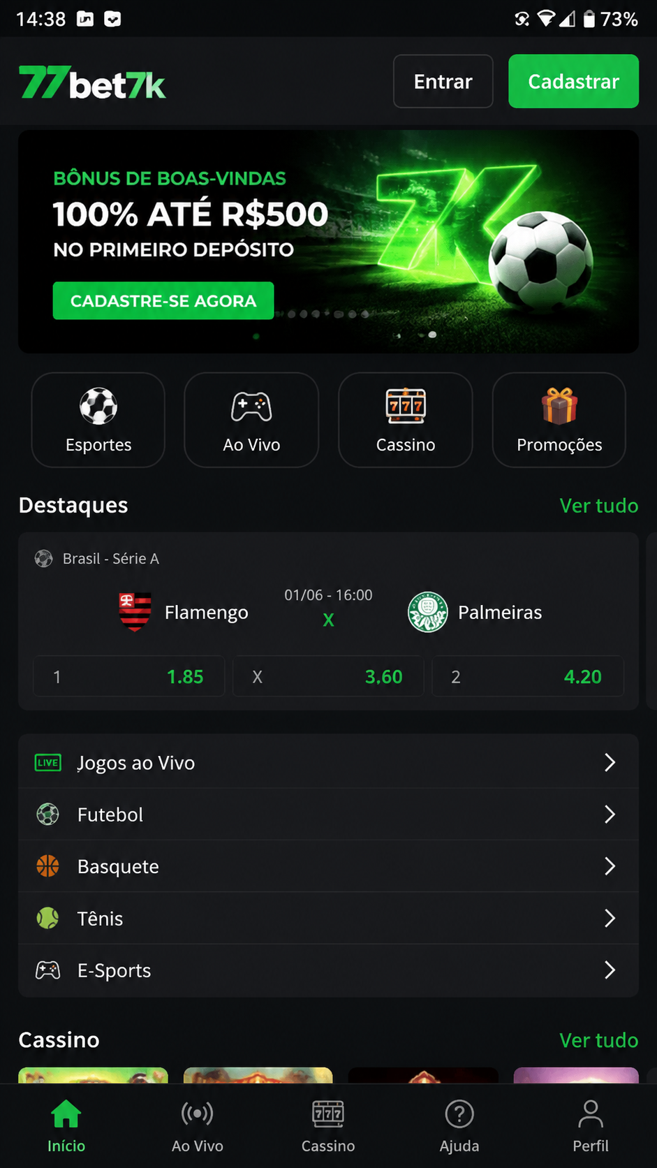 77bet7k screenshot