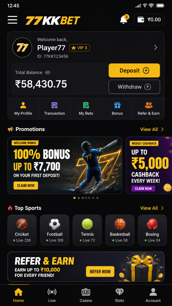 77kkbet screenshot