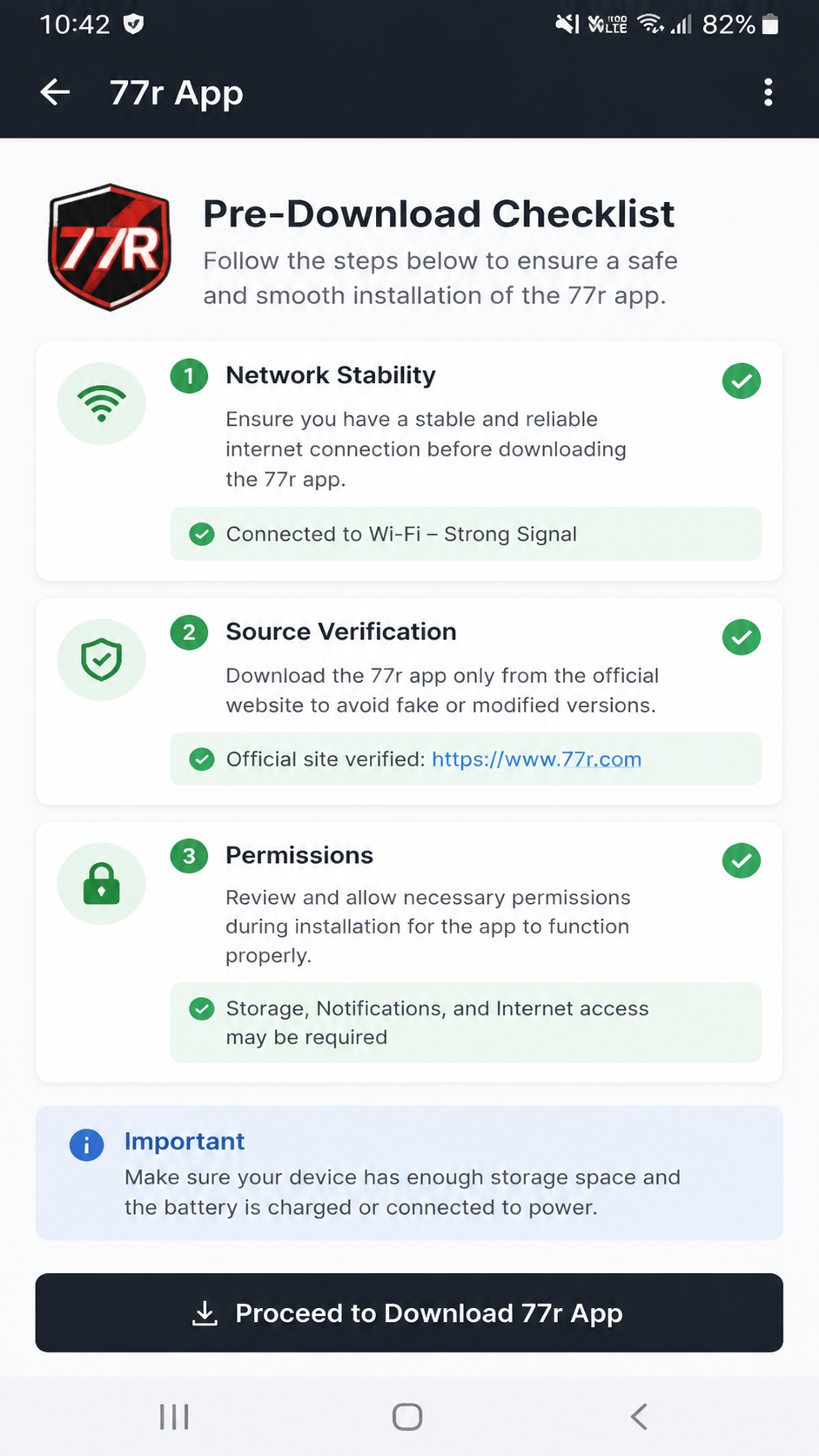 77r screenshot