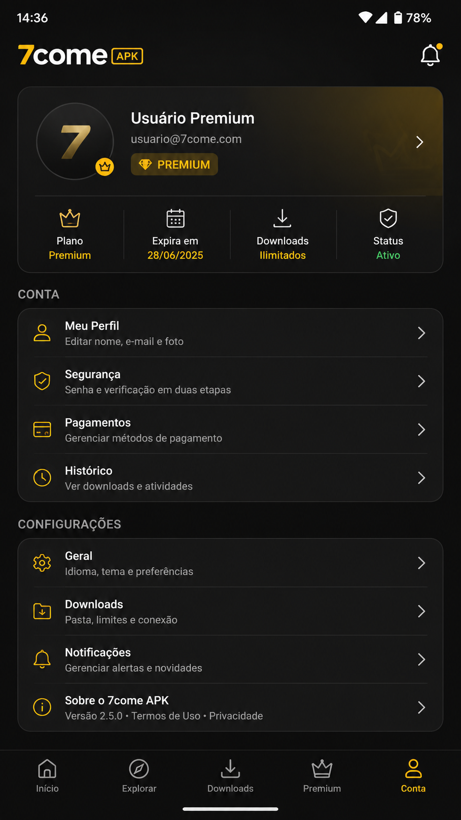 7come screenshot