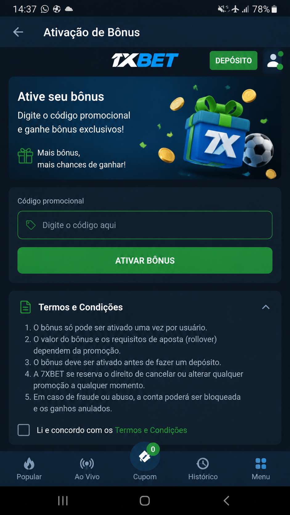 7xbet screenshot