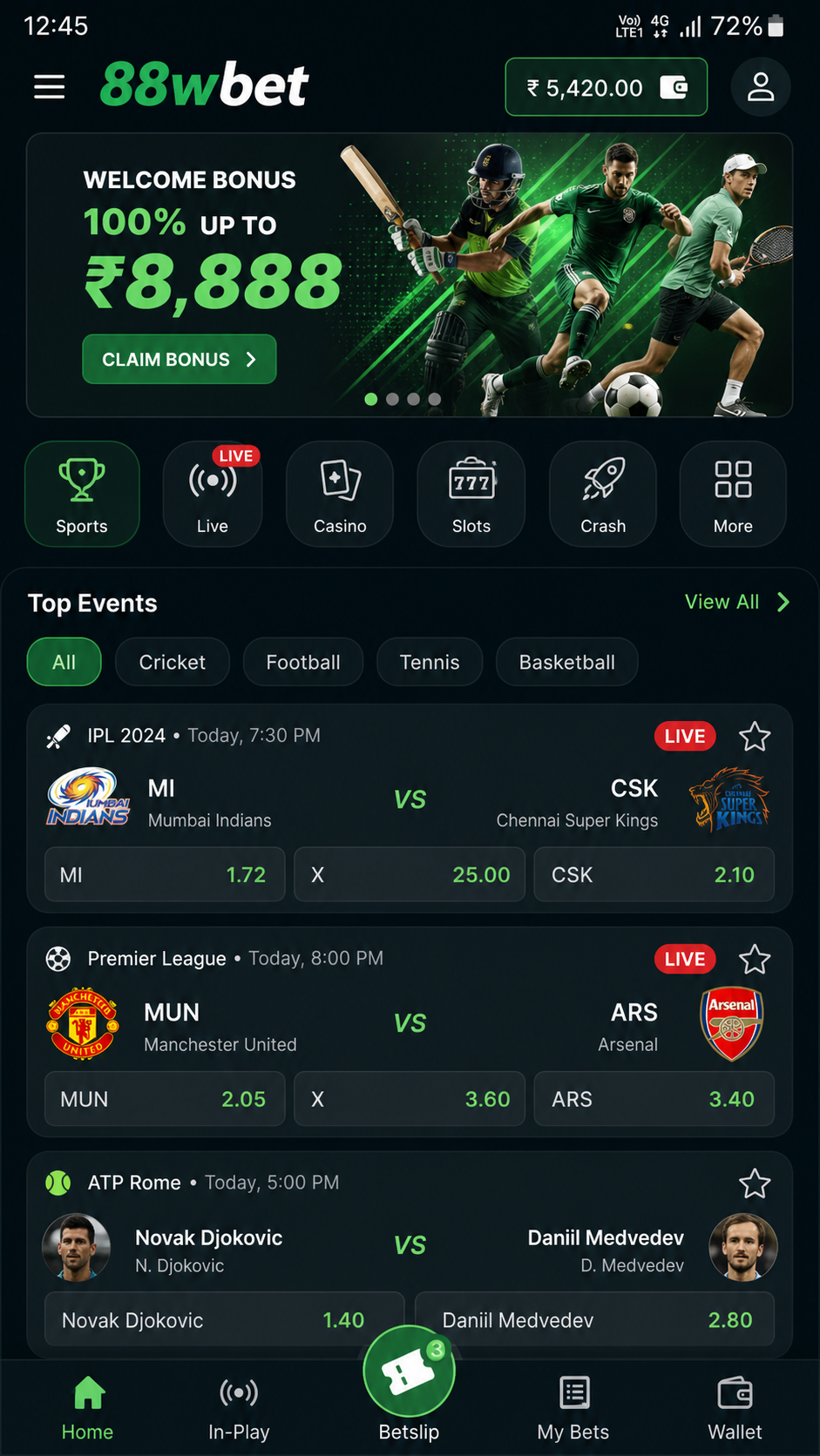 88wbet screenshot