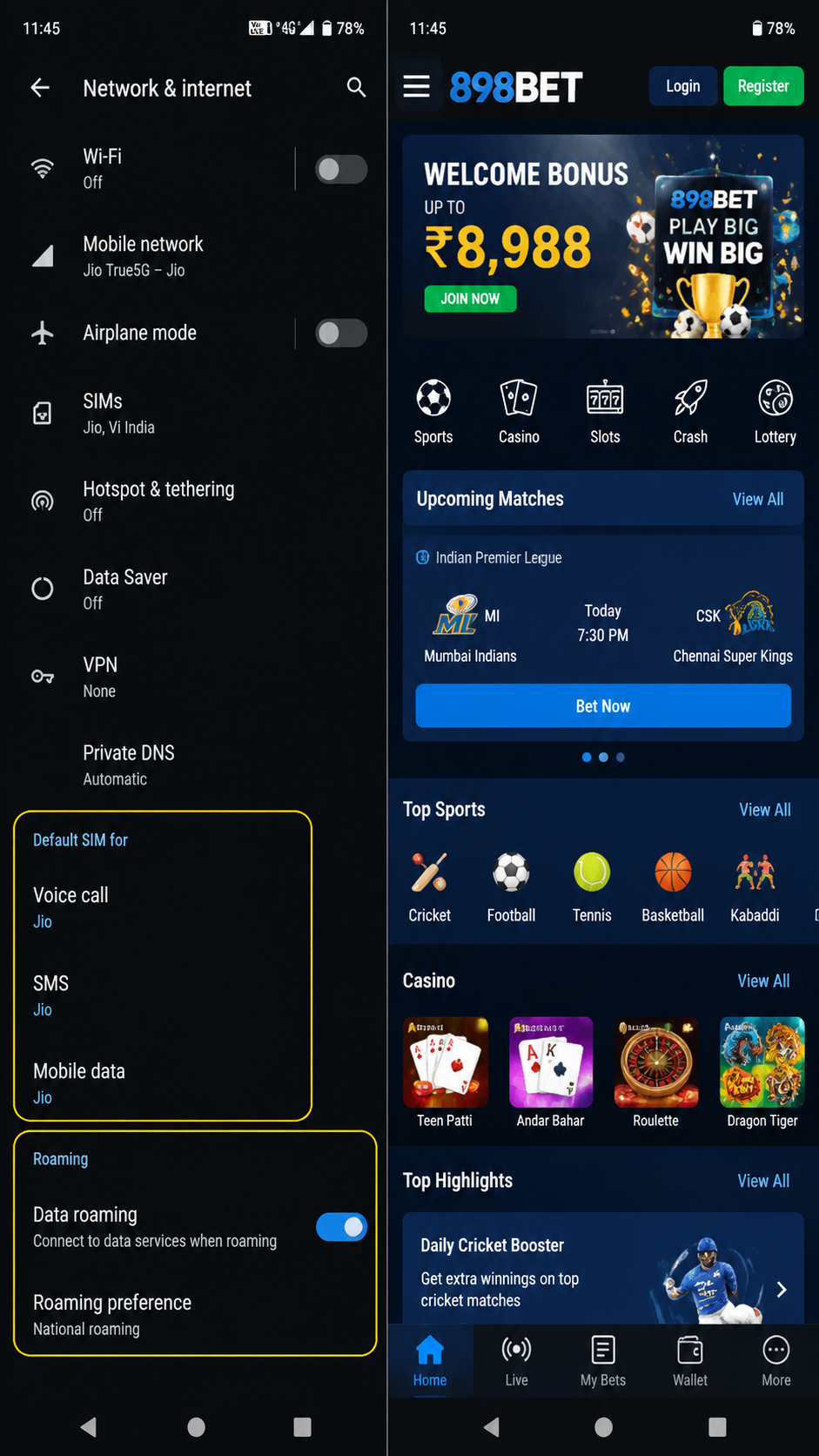 898bet screenshot