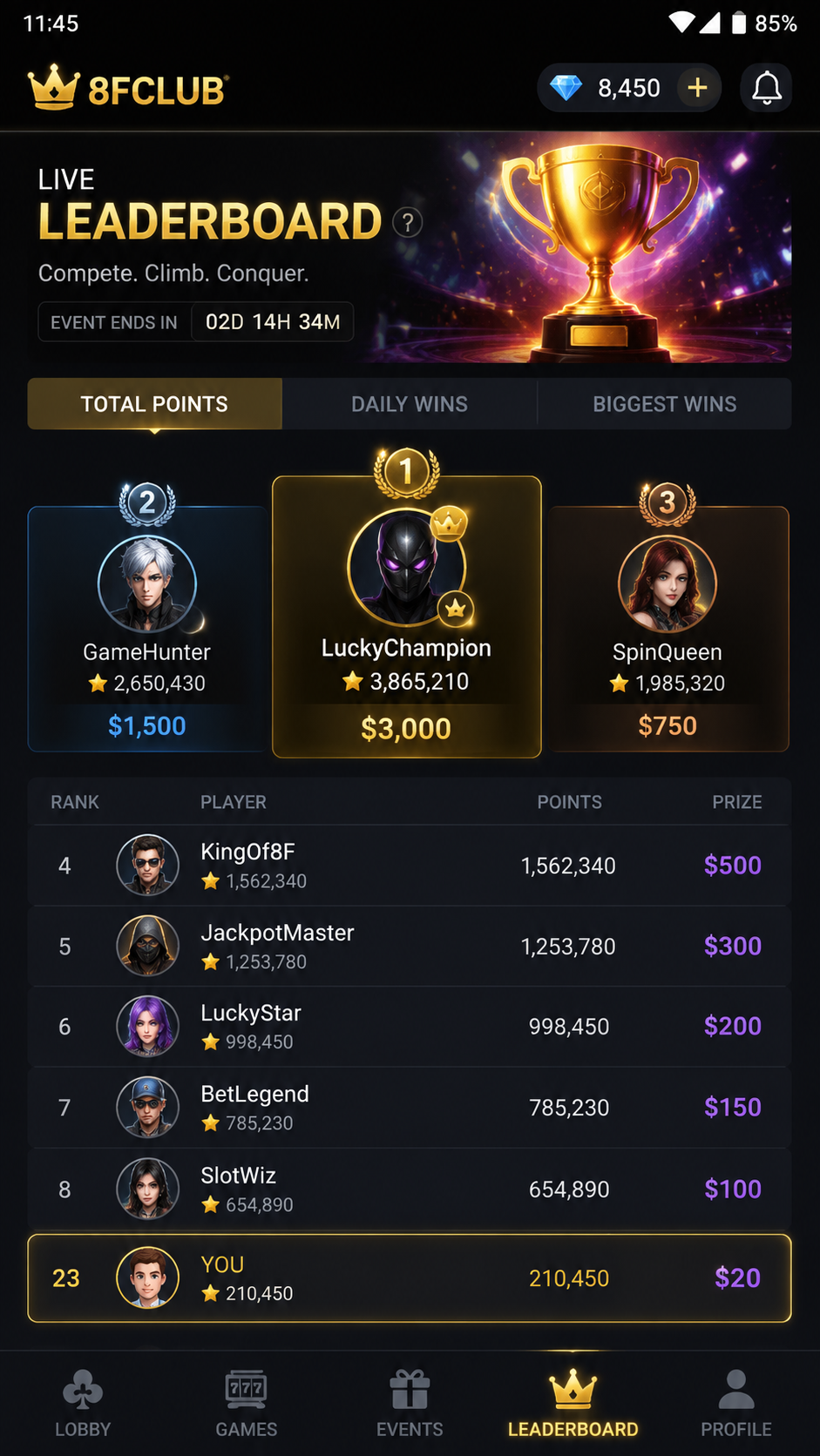 8fclub screenshot