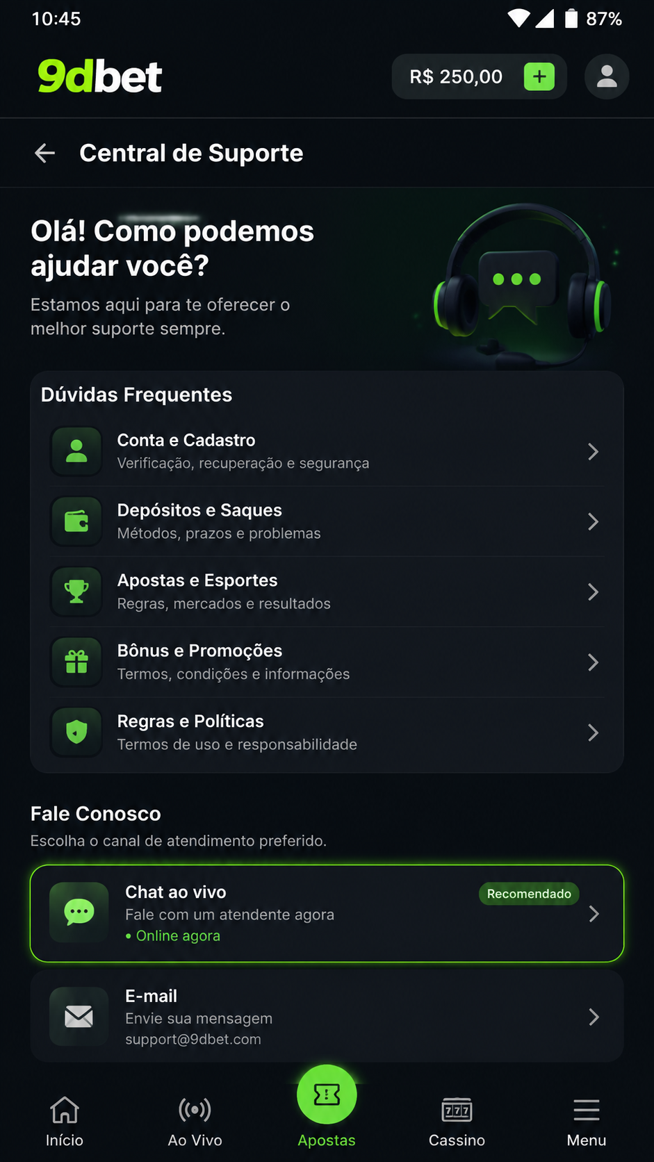 9dbet screenshot