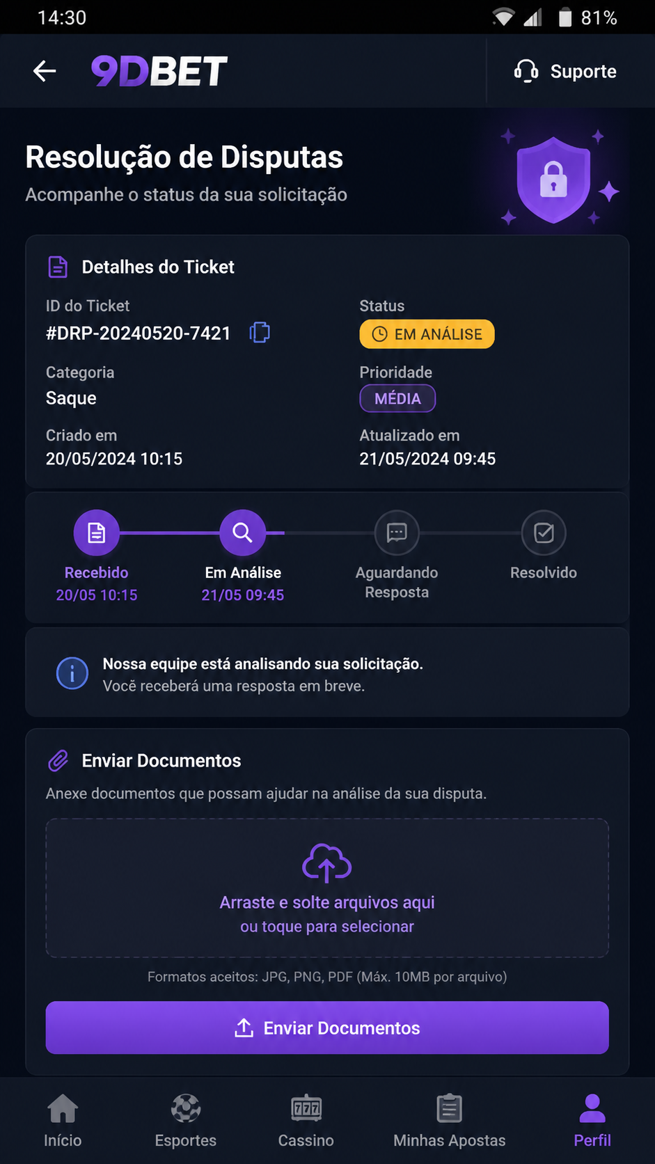 9dbet screenshot
