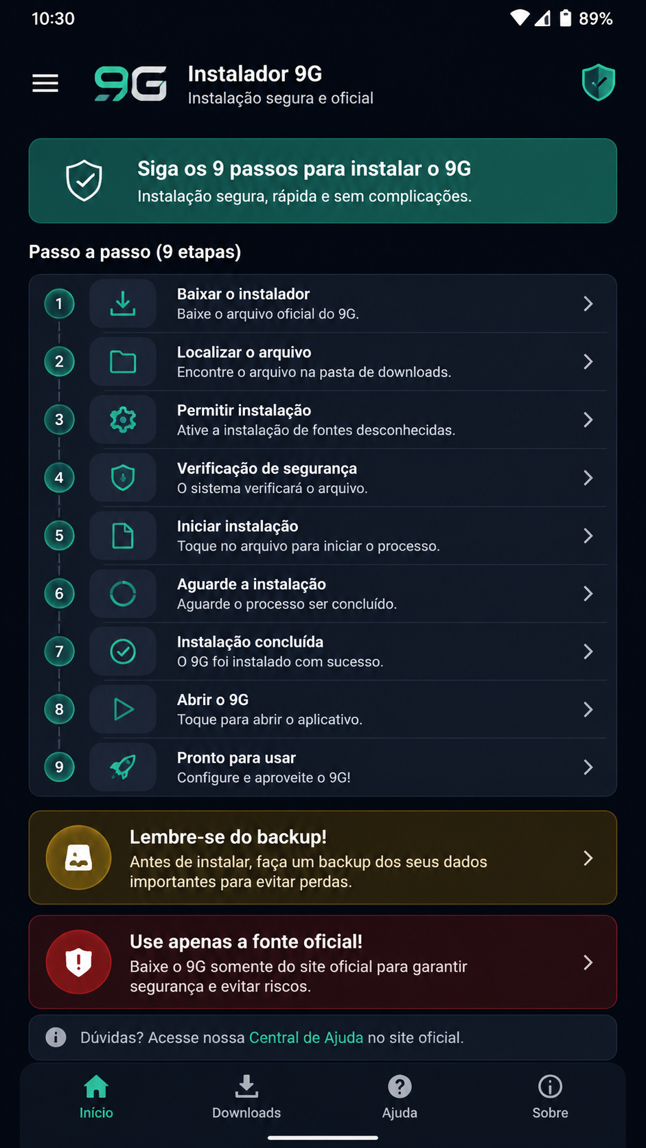 9g screenshot