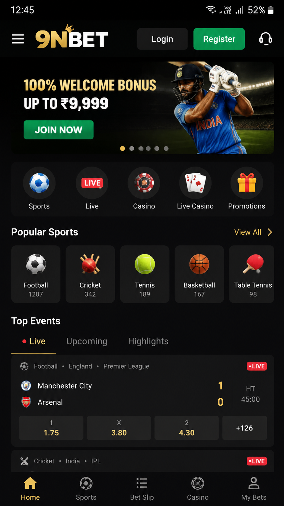 9nbet screenshot