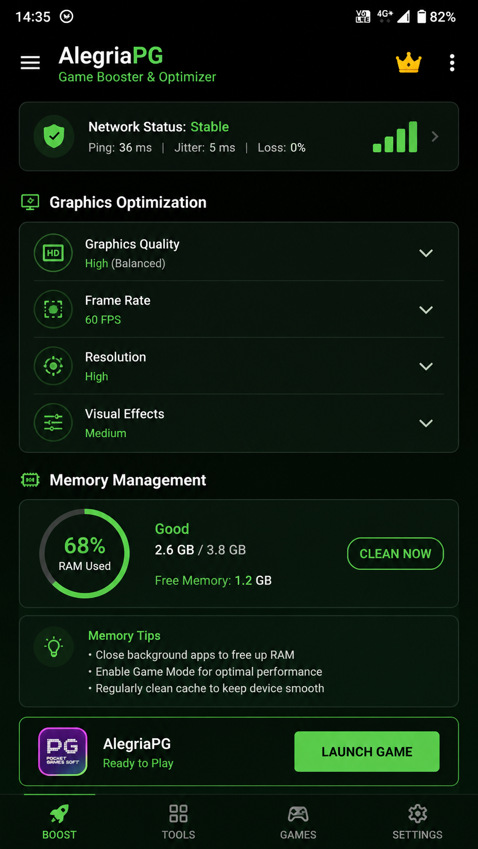AlegriaPG screenshot