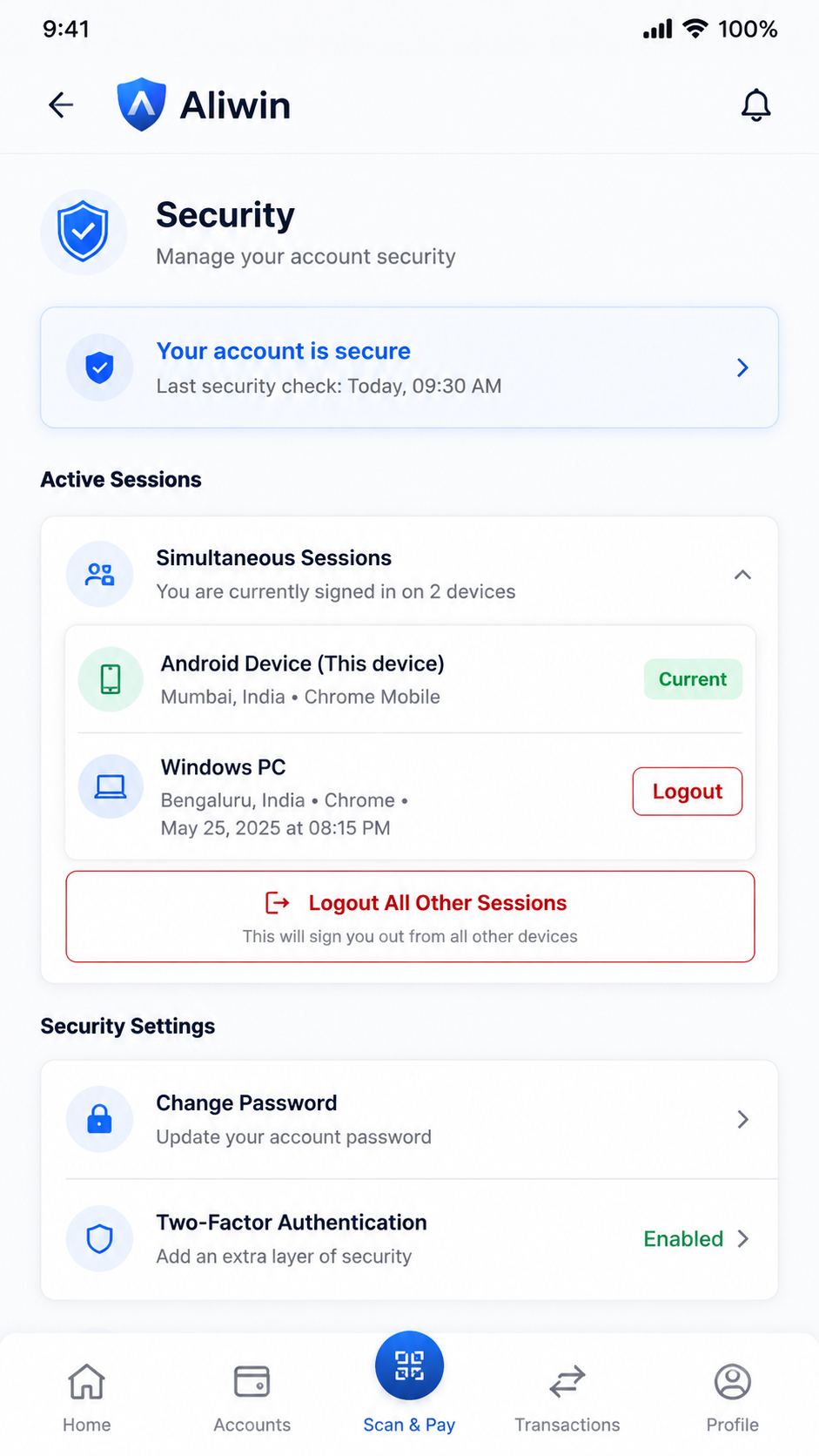 Aliwin screenshot